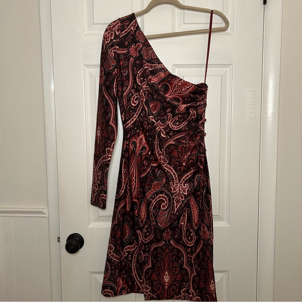 Etro Paisley Print One Shoulder Dress - Picture 6 of 16